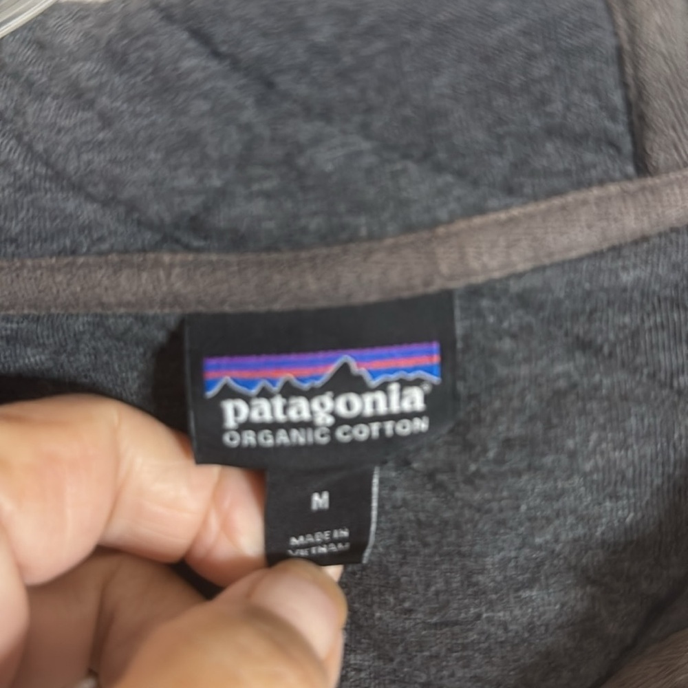 Patagonia Men’s Organic Cotton Quilted Hoody Size M - Picture 3 of 8